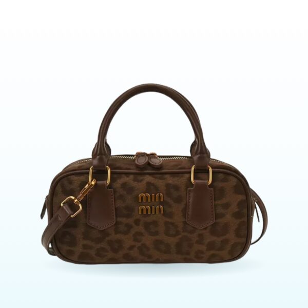 Brown leopard print mini shoulder bag – EB30