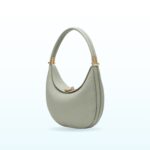 Mint green half-moon shoulder bag with gold clasp – EB6