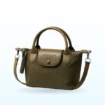 Olive green mini top handle crossbody bag – EB52